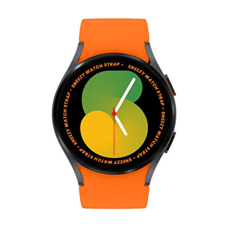 Samsung Galaxy Watch 4 5 Pro 40 42 44 45 46mm Uyumlu Orjinal Tasarım Kavisli PureLux Silikon Kordon