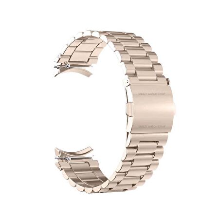 Samsung Galaxy Watch 4 5 Pro 40 42 44 45 46mm Uyumlu Kavisli Ironweft Döküm Çelik Metal Kordon