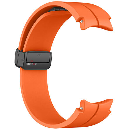 Samsung Galaxy Watch 4 5 Pro 40 42 44 45 46mm Uyumlu Kavisli Coastal Manyetik Tokalı Silikon Kordon