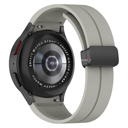 Samsung Galaxy Watch 4 5 Pro 40 42 44 45 46mm Uyumlu Kavisli Coastal Manyetik Tokalı Silikon Kordon