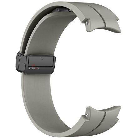 Samsung Galaxy Watch 4 5 Pro 40 42 44 45 46mm Uyumlu Kavisli Coastal Manyetik Tokalı Silikon Kordon