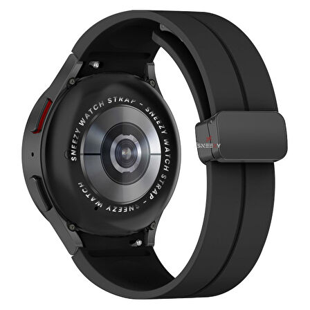 Samsung Galaxy Watch 4 5 Pro 40 42 44 45 46mm Uyumlu Kavisli Coastal Manyetik Tokalı Silikon Kordon
