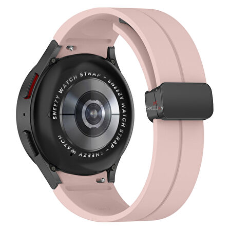 Samsung Galaxy Watch 4 5 Pro 40 42 44 45 46mm Uyumlu Kavisli Coastal Manyetik Tokalı Silikon Kordon