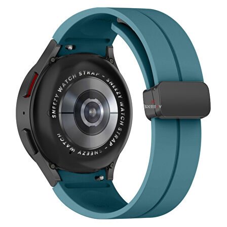 Samsung Galaxy Watch 4 5 Pro 40 42 44 45 46mm Uyumlu Kavisli Coastal Manyetik Tokalı Silikon Kordon