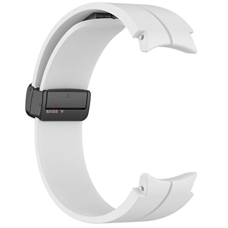 Samsung Galaxy Watch 4 5 Pro 40 42 44 45 46mm Uyumlu Kavisli Coastal Manyetik Tokalı Silikon Kordon