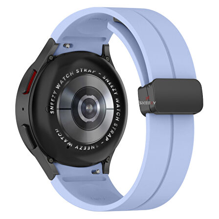 Samsung Galaxy Watch 4 5 Pro 40 42 44 45 46mm Uyumlu Kavisli Coastal Manyetik Tokalı Silikon Kordon