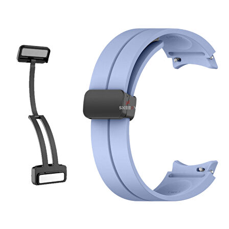 Samsung Galaxy Watch 4 5 Pro 40 42 44 45 46mm Uyumlu Kavisli Coastal Manyetik Tokalı Silikon Kordon