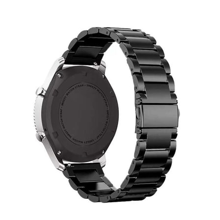 Samsung Galaxy Watch 46mm R800 - Watch 3 45mm R840 22mm Uyumlu Ironweft Döküm Çelik Metal Kordon