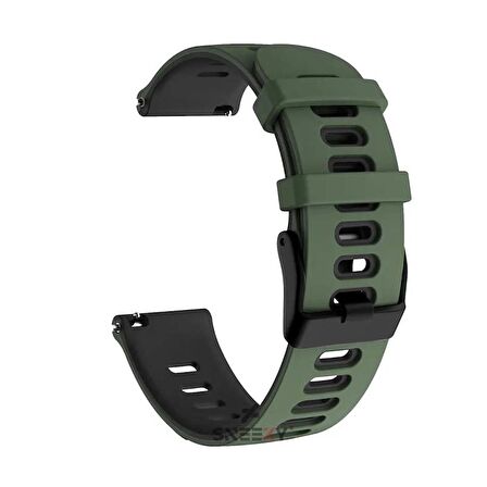 Xiaomi Watch S1 -S1 Active -Mi Watch -Watch Color 22mm Uyumlu Stride Çift Renkli Silikon Kordon