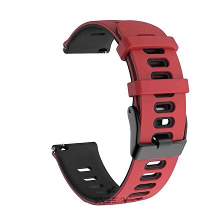 Xiaomi Watch S1 -S1 Active -Mi Watch -Watch Color 22mm Uyumlu Stride Çift Renkli Silikon Kordon