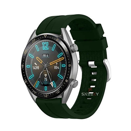 Huawei Watch 3 Elite-Classic 46mm-Watch 3 Pro-Elite 22mm Uyumlu NovaGT Supreme Silikon Kordon