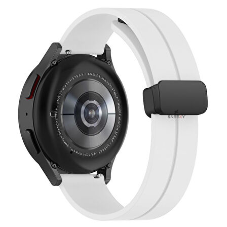 Huawei Watch GT Runner-Sport 46mm- GT2 E 22mm Uyumlu Coastal Manyetik Tokalı Silikon Kordon