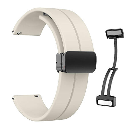 Amazfit Watch GTR 3 Pro-GTR 3-GTR 2e-GTS 2-GTR 47mm 22mm Uyumlu Coastal Magnet Tokalı Silikon Kordon