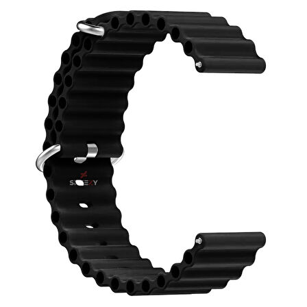 Samsung Gear S3 Frontier R760 – S3 Classic R770 22mm Uyumlu Seaflex Ocean Silikon Kordon