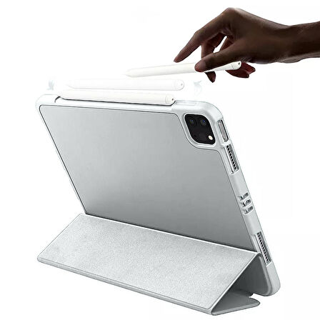 Apple iPad Pro 11 İnç 1.2.3.4. Nesil Kılıf Craft Kalem Bölmeli Uyku Modlu Kapaklı Smart Case