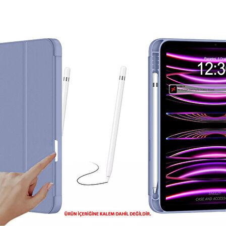 Apple iPad 10.Nesil 10.9 İnç Kılıf Craft Kalem Bölmeli Uyku Modlu Kapaklı Smart Case