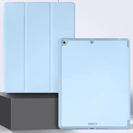 Apple iPad 7.8.9. Nesil 10.2 İnç Kılıf Craft Kalem Bölmeli Uyku Modlu Kapaklı Smart Case