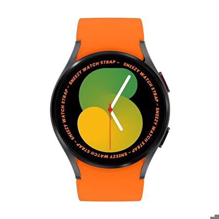 Samsung Galaxy Watch 4 5 Pro 40 42 44 45 46mm Uyumlu Orjinal Tasarım Kavisli PureLux Silikon Kordon