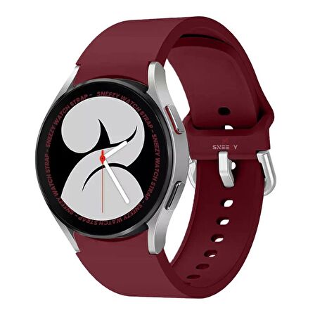 Samsung Galaxy Watch 4 5 Pro 40 42 44 45 46mm Uyumlu Orjinal Tasarım Kavisli PureLux Silikon Kordon