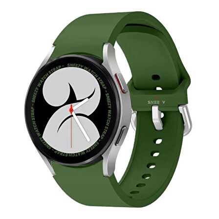 Samsung Galaxy Watch 4 5 Pro 40 42 44 45 46mm Uyumlu Orjinal Tasarım Kavisli PureLux Silikon Kordon