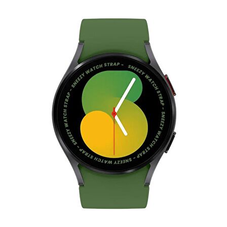 Samsung Galaxy Watch 4 5 Pro 40 42 44 45 46mm Uyumlu Orjinal Tasarım Kavisli PureLux Silikon Kordon