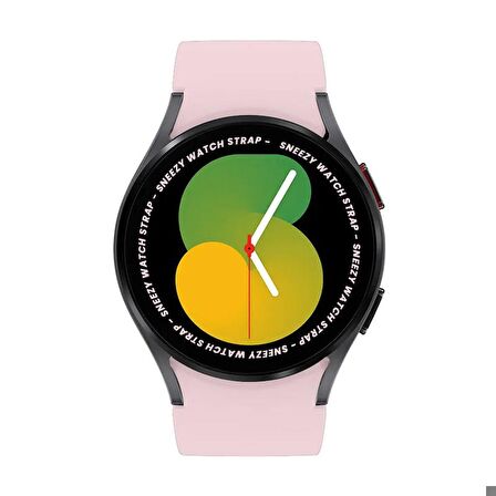 Samsung Galaxy Watch 4 5 Pro 40 42 44 45 46mm Uyumlu Orjinal Tasarım Kavisli PureLux Silikon Kordon