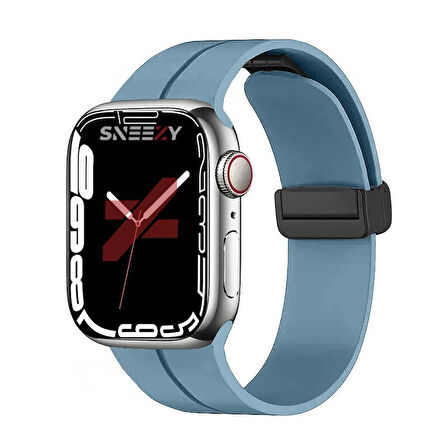 Apple Watch 38mm 40mm 41mm Seri 1 2 3 4 5 6 7 8 Se Uyumlu Coastal Manyetik Tokalı Silikon Kordon