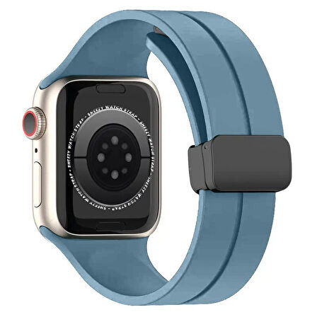 Apple Watch 38mm 40mm 41mm Seri 1 2 3 4 5 6 7 8 Se Uyumlu Coastal Manyetik Tokalı Silikon Kordon