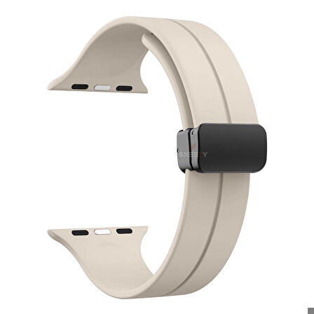Apple Watch 38mm 40mm 41mm Seri 1 2 3 4 5 6 7 8 Se Uyumlu Coastal Manyetik Tokalı Silikon Kordon