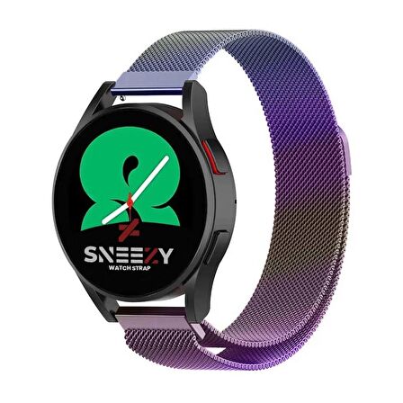 Samsung Galaxy Watch 5 Pro r920 20mm Uyumlu 20mm Woven Wire Metal Hasır Kordon