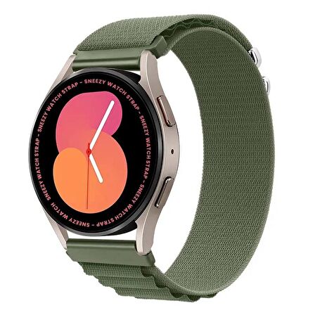 Samsung Galaxy Watch Active Active 2 44mm-40mm Uyumlu 20mm Frost Alpine Loop Kordon