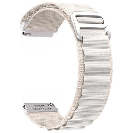 Samsung Galaxy Watch Active Active 2 44mm-40mm Uyumlu 20mm Frost Alpine Loop Kordon