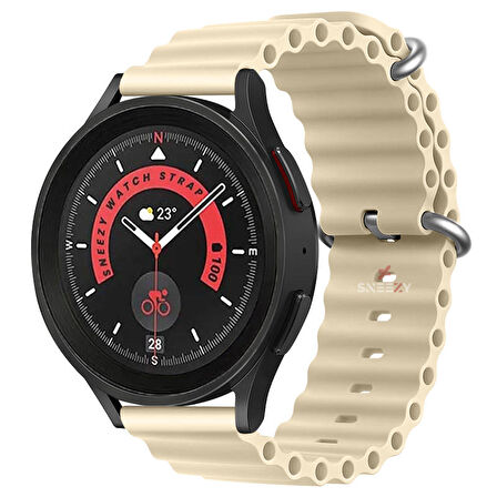 Sneezy Samsung Galaxy Watch 4 uyumlu 40-42-44-46mm 20mm Seaflex Ocean Silikon Kordon