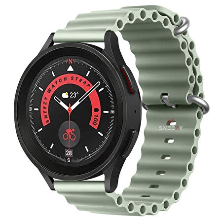 Sneezy Samsung Galaxy Watch 4 uyumlu 40-42-44-46mm 20mm Seaflex Ocean Silikon Kordon