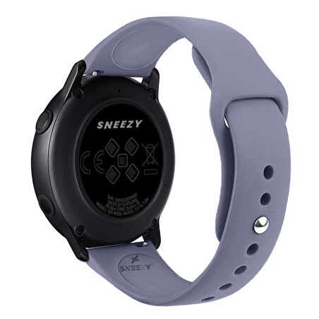 Samsung Galaxy Watch 5 40-44mm Uyumlu 20mm PureLux Soft Silikon Kordon