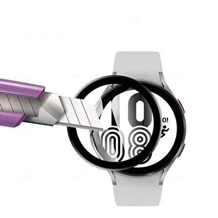 Samsung Galaxy Watch 4 40mm Uyumlu Polymer Nano 0.5 mm Watch Ekran Koruyucu