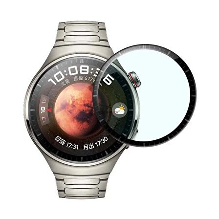 Huawei Watch 4 Pro Uyumlu Polymer Nano 0.5 mm Watch Ekran Koruyucu