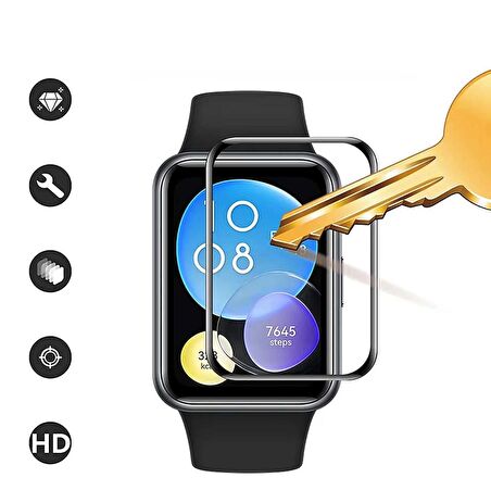 Huawei Watch Fit 2 Uyumlu Polymer Nano 0.5 mm Watch Ekran Koruyucu