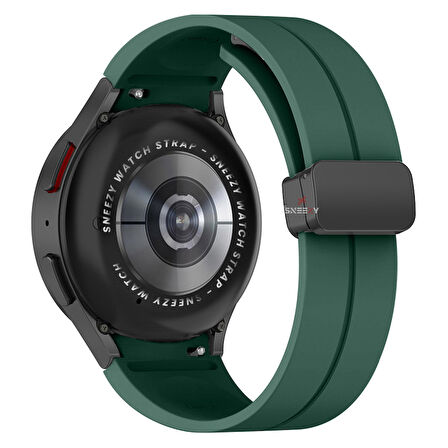 Samsung Galaxy Watch 6 40 43 44 47mm Uyumlu Kavisli Coastal Manyetik Tokalı Silikon Kordon