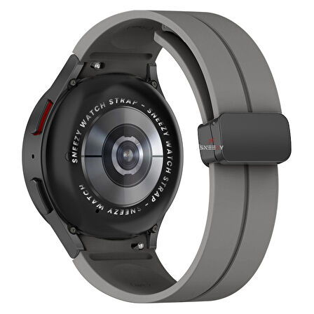Samsung Galaxy Watch 6 40 43 44 47mm Uyumlu Kavisli Coastal Manyetik Tokalı Silikon Kordon