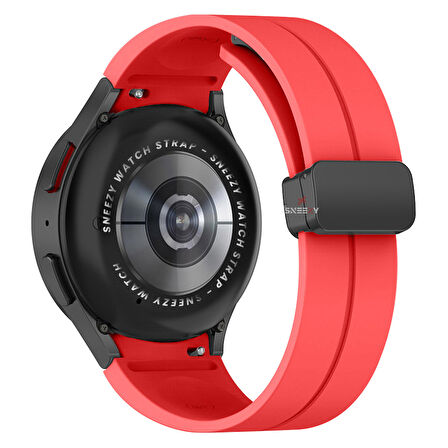 Samsung Galaxy Watch 6 40 43 44 47mm Uyumlu Kavisli Coastal Manyetik Tokalı Silikon Kordon