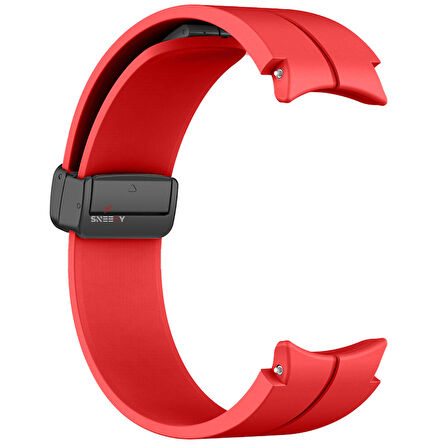 Samsung Galaxy Watch 6 40 43 44 47mm Uyumlu Kavisli Coastal Manyetik Tokalı Silikon Kordon