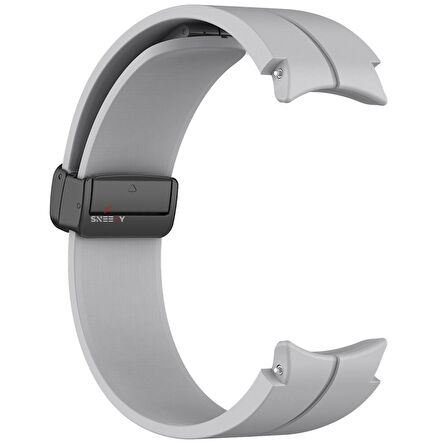 Samsung Galaxy Watch 6 40 43 44 47mm Uyumlu Kavisli Coastal Manyetik Tokalı Silikon Kordon