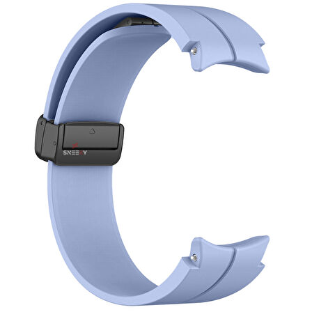 Samsung Galaxy Watch 6 40 43 44 47mm Uyumlu Kavisli Coastal Manyetik Tokalı Silikon Kordon