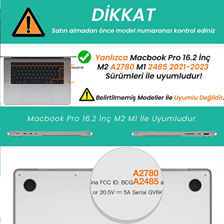 Sneezy Apple Macbook Pro 16.2 İnç M1 A2485 Uyumlu Touchpad Koruyucu Nano Jelatin