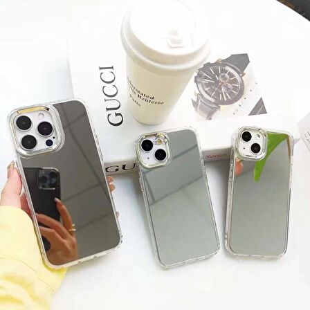 Sneezy İphone 12 Pro İle Uyumlu Clarus Arkası Ayna Detaylı Kapak