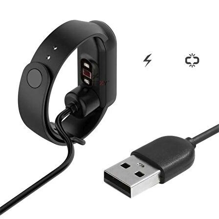 Sneezy Mi Band 5 İle Uyumlu Yedek Hızlı USB Şarj Kablosu