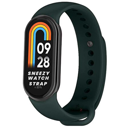 Sneezy Mİ Band 8 İle Uyumlu PureLux Soft Silikon Kordon