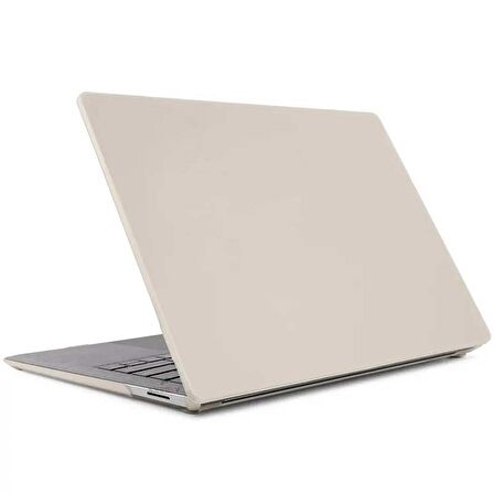 Sneezy Apple Macbook Air M2 Çip A2681 13.6 Inç 2022 Uyumlu Kılıf Vanilla Shield Plastik Kapak