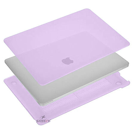 Sneezy Macbook Air M1 Çip Uyumlu A2337 A1932 A2179 13.3″ İle Uyumlu Slate Matte Guard Macbook Kılıfı